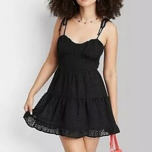 Wild fable corset fit ruffle tiered dress